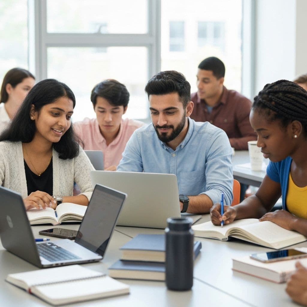 Students studying in Canada